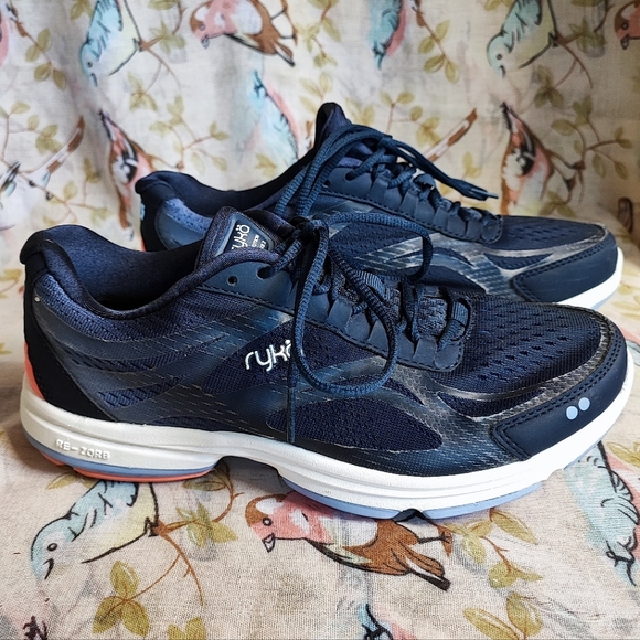 RYKA Devotion Plus 2 Size 8 Women's Athletic Walking Shoes Pre-Loved Blue Peach - Picture 3 of 14